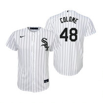 Youth Nike Chicago White Sox #48 Alex Colome White Authentic Stitched MLB Jersey
