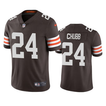 Youth Nike Cleveland Browns #24 Nick Chubb Brown Vapor Untouchable Authentic stitched NFL jersey