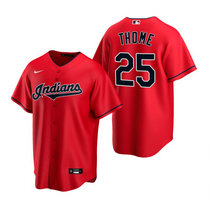 Youth Nike Cleveland Indians #25 Jim Thome Red Game Authentic Stitched MLB Jersey