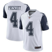 Youth Nike Dallas Cowboys #4 Dak Prescott White Rush Authentic Stitched NFL Jersey