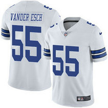 Youth Nike Dallas Cowboys #55 Leighton Vander Esch White Thanksgiving Vapor Untouchable Authentic Stitched NFL Jersey