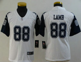Youth Nike Dallas Cowboys #88 CeeDee Lamb White Rush Limited Authentic Stitched NFL Jersey