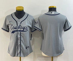 Youth Nike Dallas Cowboys Blank Gray Joint Authentic Stitched baseball jersey