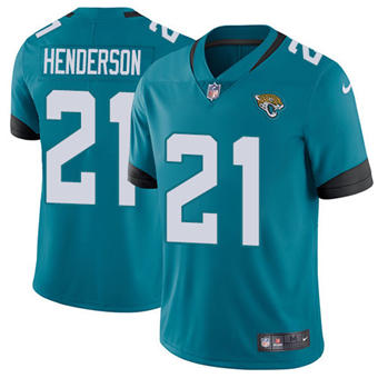 Youth Nike Jacksonville Jaguars #21 C.J. Henderson Green Vapor Untouchable Authentic stitched NFL jersey