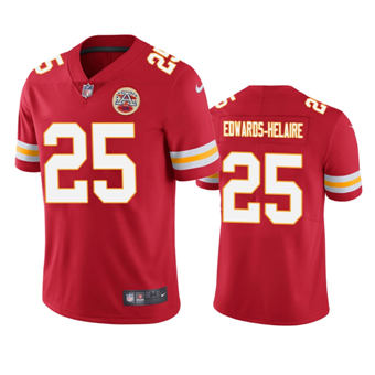 Youth Nike Kansas City Chiefs #25 Clyde Edwards-Helaire Red Vapor Untouchable Authentic stitched NFL jersey