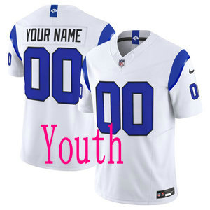 Youth Nike Los Angeles Rams Custom?2026 White Authentic Stitched NFL Jerseys