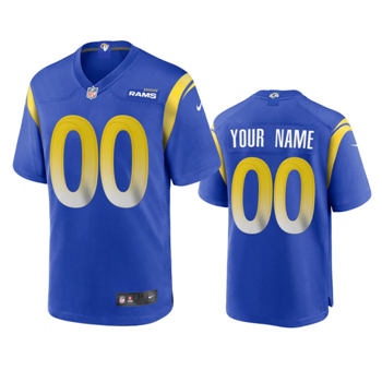 Youth Nike Los Angeles Rams Customized Royal Vapor Untouchable Authentic Stitched NFL Jerseys