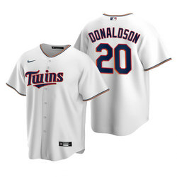 Youth Nike Minnesota Twins #20 Josh Donaldson White Game Authentic Stitched MLB jersey