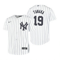 Youth Nike New York Yankees #19 Masahiro Tanaka White Game Authentic Stitched MLB jersey