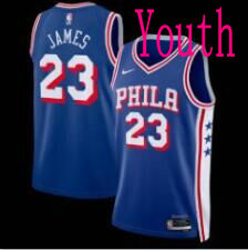 Youth Nike Philadelphia 76ers #23 LeBron James Blue Stitched Jersey