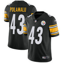 Youth Nike Pittsburgh Steelers #43 Troy Polamalu Black Vapor Untouchable Limited Authentic Stitched NFL Jersey
