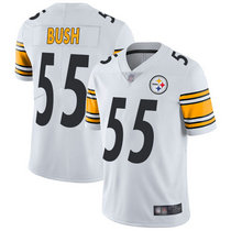 Youth Nike Pittsburgh Steelers #55 Devin Bush White Vapor Untouchable Limited Authentic Stitched NFL Jersey