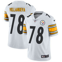 Youth Nike Pittsburgh Steelers #78 Alejandro Villanueva White Vapor Untouchable Authentic stitched NFL jersey