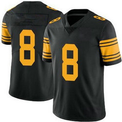 Youth Nike Pittsburgh Steelers #8 Kenny Pickett Black Rush Authentic Stitched NFL Jersey