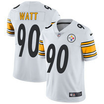 Youth Nike Pittsburgh Steelers #90 T. J. Watt White Vapor Untouchable Limited Authentic Stitched NFL Jersey