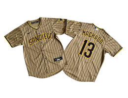 Youth Nike San Diego Padres #13 Manny Machado Brown stripe Limited MLB Jersey