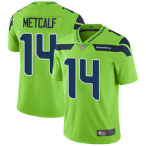 Youth Nike Seattle Seahawks #14 D.K. Metcalf Green Rush Authentic Stitched NFL Jersey