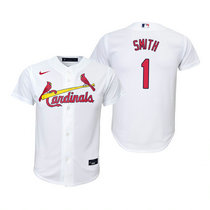 Youth Nike St.Louis Cardinals #1 Ozzie Smith White Authentic Stitched MLB Jersey