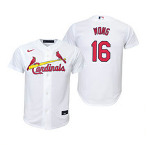 Youth Nike St.Louis Cardinals #16 Kolten Wong White Authentic Stitched MLB Jersey