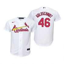 Youth Nike St.Louis Cardinals #46 Paul Goldschmidt White Authentic Stitched MLB Jersey