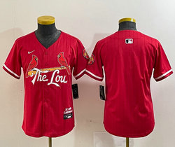 Youth Nike St.Louis Cardinals Blank Red 2024 City Game Authentic stitched MLB jersey