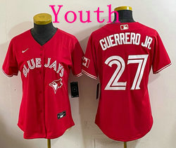 Youth Nike Toronto Blue Jays #27 Vladimir Guerrero Jr Red Authentic Stitched MLB Jersey