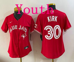 Youth Nike Toronto Blue Jays #30 Alejandro Kirk Red MLB Jersey
