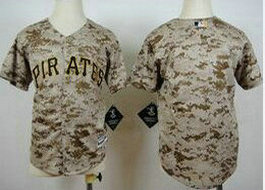 Youth Pittsburgh Pirates Blank Camo Authentic stitched MLB jersey