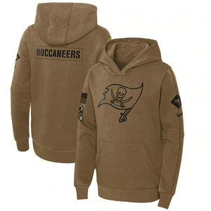 Youth Tampa Bay Buccaneers 2023 Camo Salute To Service Pullove Hoodie