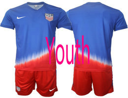 Youth United States 2024-25 Blank Away National Soccer Jersey